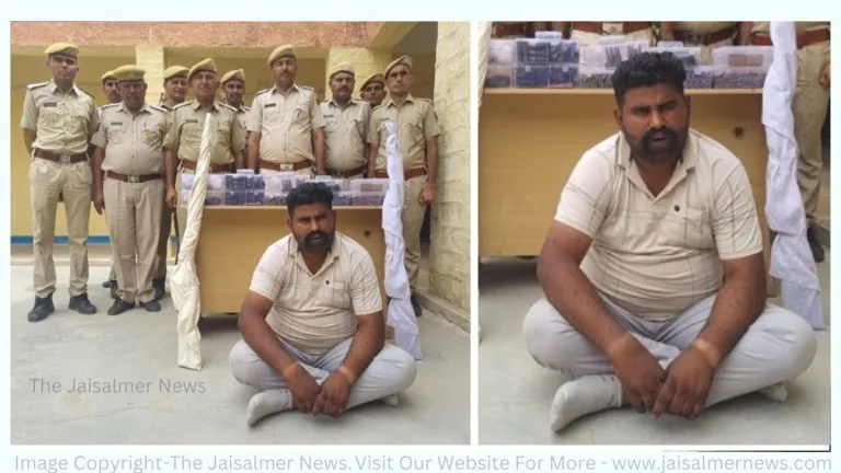 जैसलमेर में पकड़े गए अवैध हथियार के साथ आरोपी खेत सिंह राजपूत